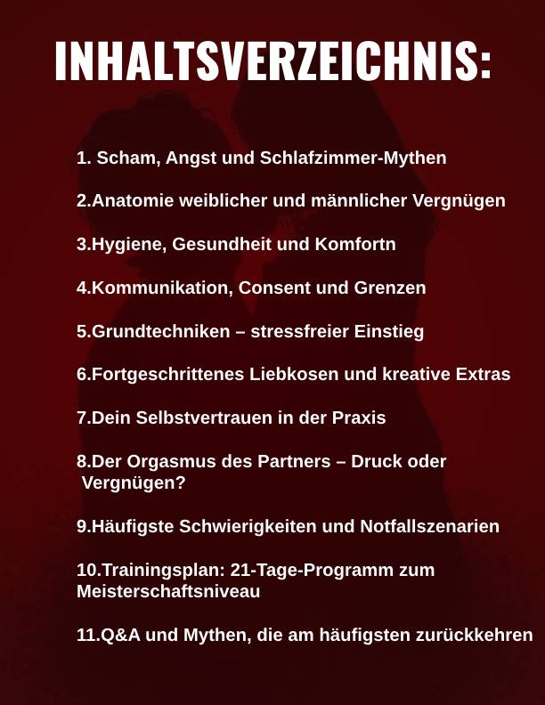 Oralsex: Von der Schüchternheit zur Meisterschaft